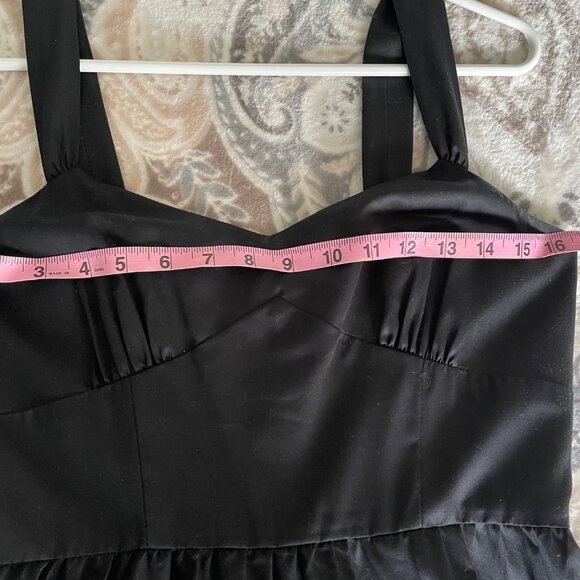 Ann Taylor Embroidered Black Dress 4P - Picture 4 of 5